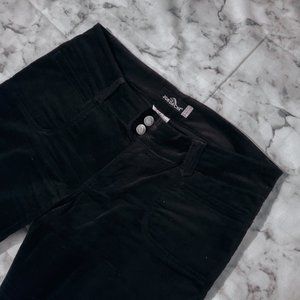 Jordache Womens Pants/Jeans Black Size 13/14 Bootcut Low Rise Velvet Stretch